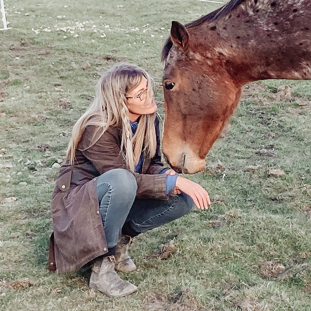 Emma with her horse